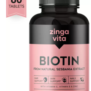 Zingavita Plant Based Biotin Tablets from Natural Sesbania Agati Leaf Extract  (60 Tablets)